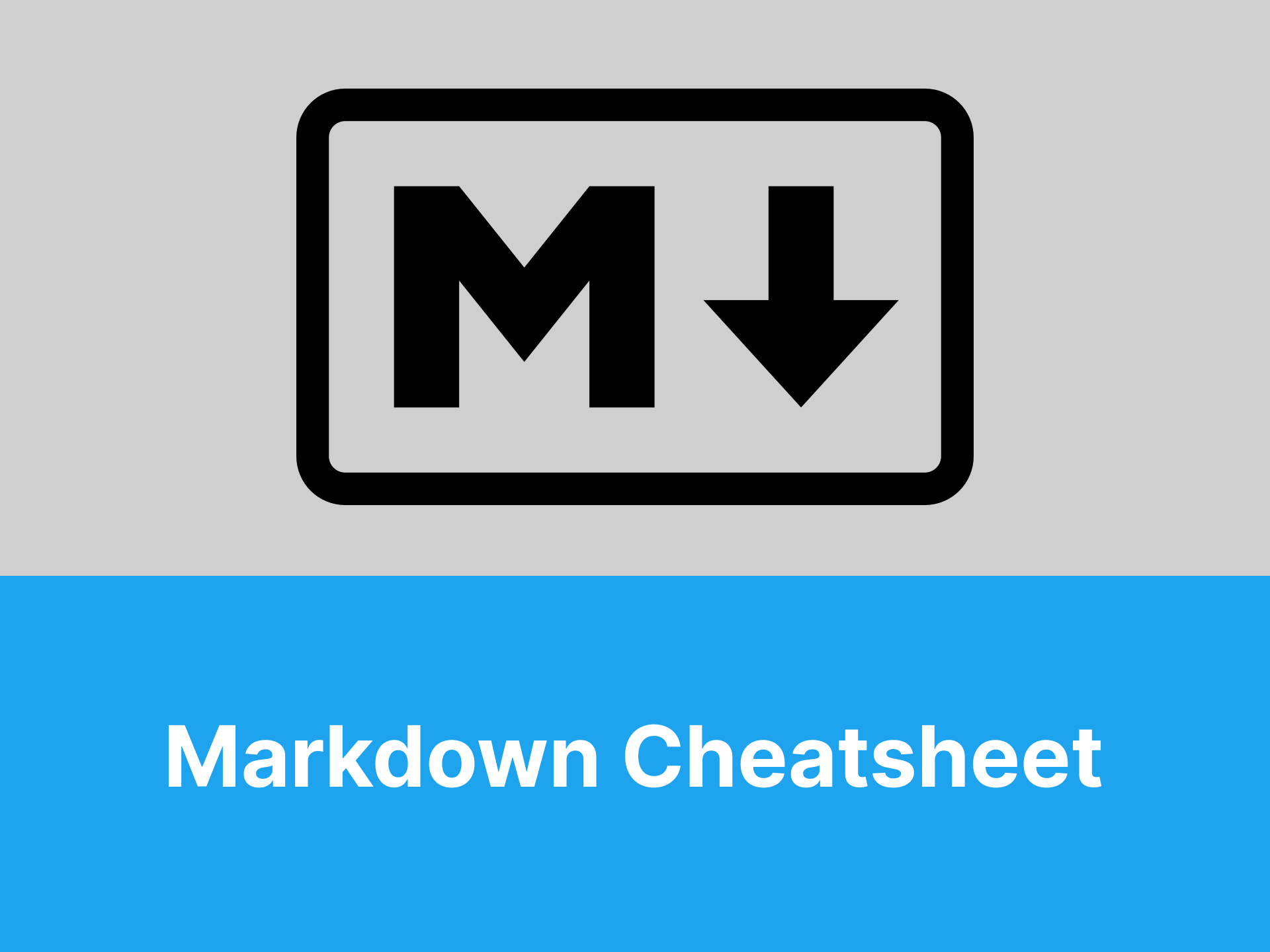 Markdown Cheatsheet